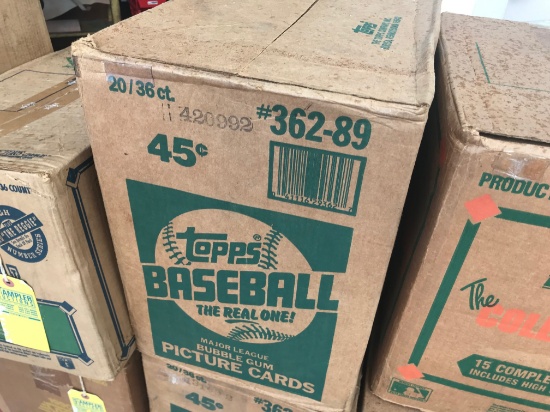 1989 TOPPS BASEBALL WAX CASE - 20 BOXES (36 CT / BOX) - SEALED