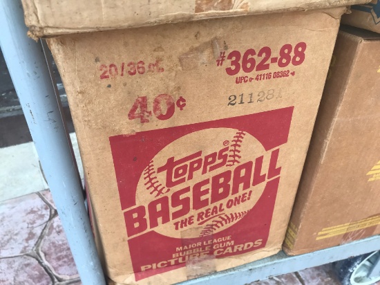 1988 TOPPS BASEBALL WAX CASE - 20 BOXES (36 CT / BOX) - SEALED