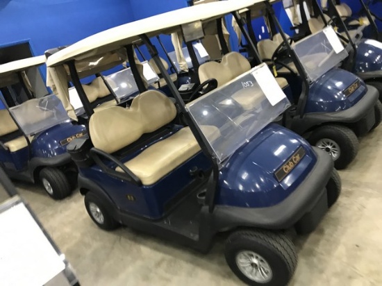 2016 CLUB CAR PRECEDENT GOLF CART WITH CHARGER - BLUE - 48V (6 MATCHING 8V BATTERIES) (CART #53)