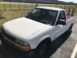 2000 CHEVY S-10 PICKUP TRUCK - 1GCCS1450Y8211697 - WHITE