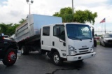 2017 ISUZU NPR-HD CREW CAB LANDSCAPE DUMP TRUCK - 54DB4J1B7HS807775 - 4x2 - 10,682 MILES ON ODOMETER