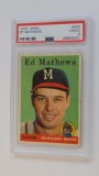 BASEBALL CARD - 1958 TOPPS #440 - ED MATHEWS - PSA GRADE 2