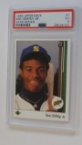 BASEBALL CARD - 1989 UPPER DECK #1 - KEN GRIFFEY JR STAR ROOKIE - PSA GRADE 5