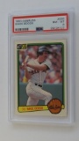 BASEBALL CARD - 1983 DONRUSS #586 - WADE BOGGS - PSA GRADE 8 NM-MT