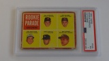 BASEBALL CARD - 1962 TOPPS #594 - ROOKIE PARADE CATCHERS / BOB UECKER - PSA GRADE 1