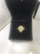 GIA NATURAL FANCY YELLOW DIAMOND RING - 14K GOLD SETTING (2.9 DWT) - CENTER YELLOW STONE (2.43 CT) -