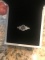 GIA NATURAL DARK PINK DIAMOND RING - 14K WHITE GOLD SETTING (2.4 DWT) - CENTER DIAMOND (.32 CT) - AD