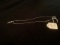 .925 STERLING SILVER CHAIN WITH ''MM'' CHARM - 16'' - 3G