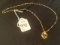 14K GOLD NECKLACE WITH STONES - 18'' - 5G