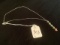 18K WHITE GOLD NECKLACE WITH STONES - 16'' - 7G