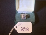 .925 STERLING SILVER CROSS RING