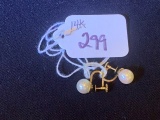 14K GOLD / PEARL EARRINGS