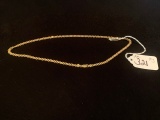 14K GOLD CHAIN / NECKLACE - 19'' - 10G