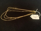 14K GOLD CHAINS / NECKLACES - 16'' - 12G TW