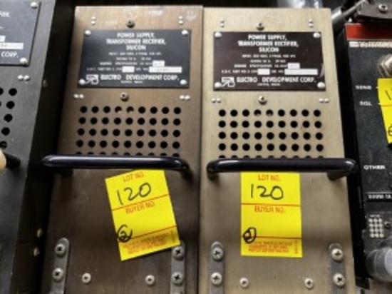 ELECTRO DEVELOPMENT CORP SILICON POWER SUPPLY TRANSFORMER RECTIFIER - SERIA