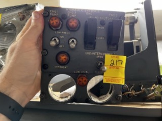 HYDRAULIC SYSTEM PANEL (NO GAUGES) - 69-16267-4