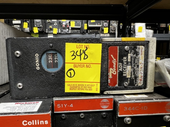 BENDIX ADF RECEIVER - PART No. DFA-73A-1 - SERIAL No. 1637