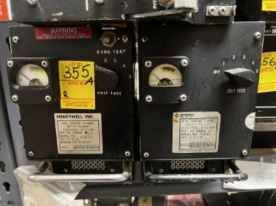 ASSORTED PIECES - HONEYWELL ROLL CONTROL CHANNEL SP77 FLIGHT CONTROL SYSTEM