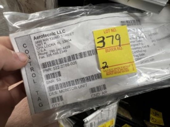 WARNING MONITOR UNITS - PART No. 522-2788-005