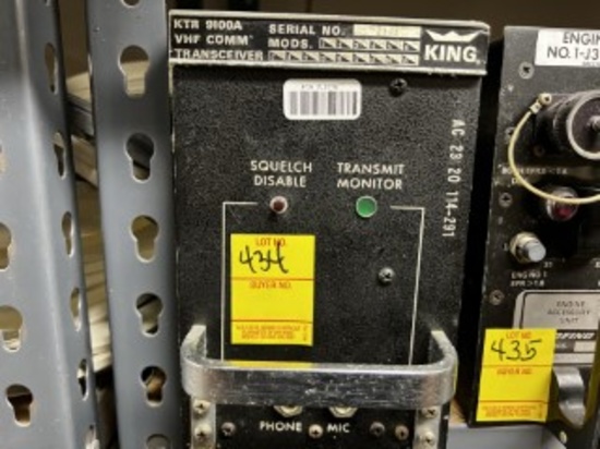 KING KTR 9100A VHF COMM TRANSCEIVER - PART No. 064-1005-02
