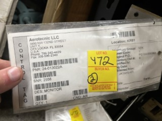 ASSORTED PARTS - AIRBORNE VIBRATION MONITOR - 24-013C22A / ACCESSORY UNIT -