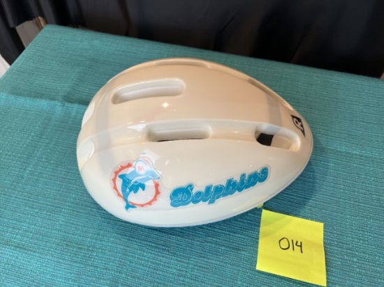 Adult Miami Dolphins Bike Helmet - Size M/L - Unused / no box / vintage logo