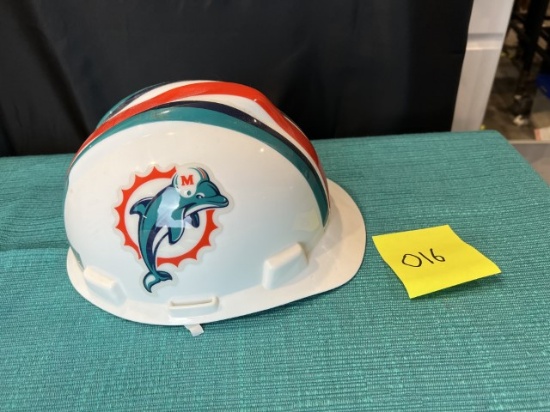Dolphins Construction Helmet - One size fits all with adjustable straps