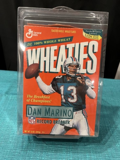 Dan Marino Wheaties Box - opened with acrylic protective case
