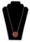 Gold-Tone Necklace w/ Red Stones