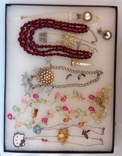 Necklace, Earring, & Brooch Lot