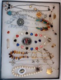 Necklace, Earring, Bracelet, & Brooch Lot