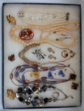 Necklace, Earring, & Brooch Lot