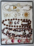 Necklace, Earring, & Brooch Lot