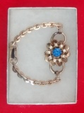 Bracelet w/ Blue & Clear Stones