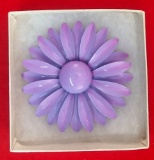 Purple Flower Brooch