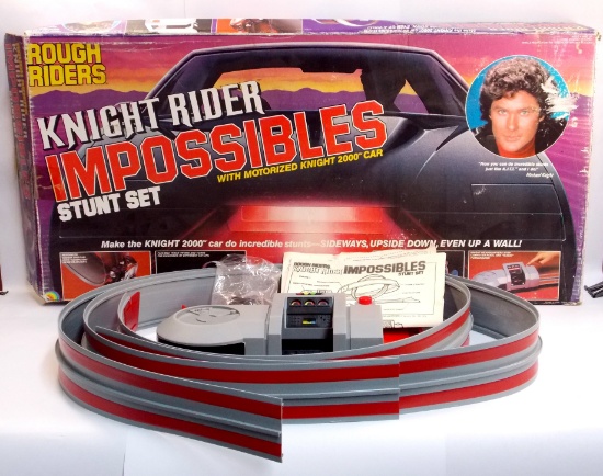 Rough Riders Knight Riders Impossibles 1982 LJN Stunt Set & Track w/ Box