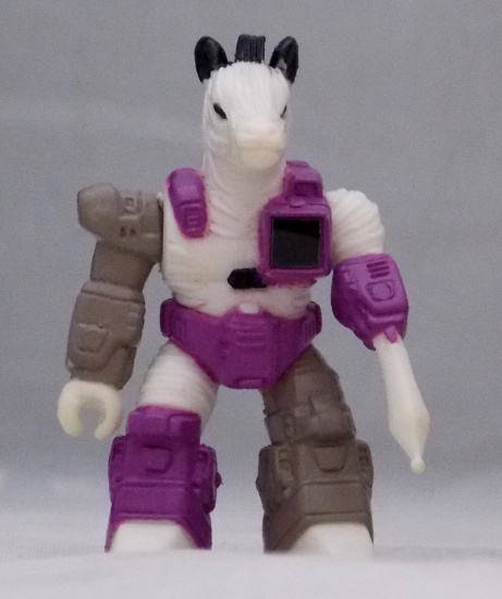 Battle Beasts Zealot Zebra Vintage Action Figure