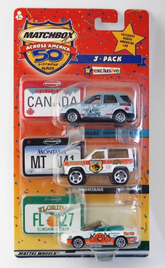 Matchbox Across America Canada, Montana, Florida 50th Anniversary Toys'R'Us Exclusive Gift Set