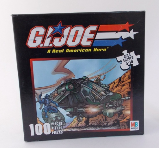 G.I. Joe 2002 Joe Vs. Cobra 100 Piece Night_Attack_Chopper Puzzle Set