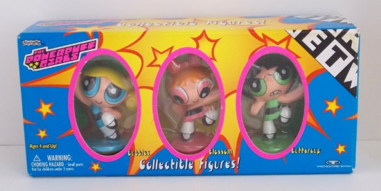 Powerpuff Girls 3 Figure PVC Collectible Boxed Set