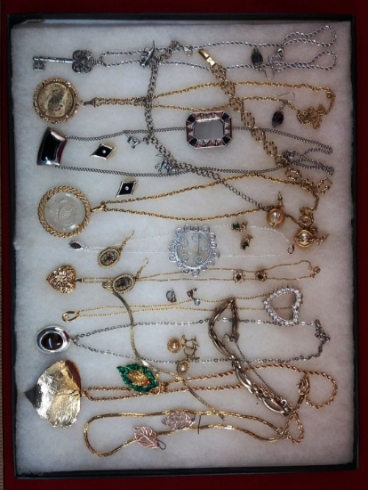 Necklace, Earring, Bracelet, & Brooch Lot