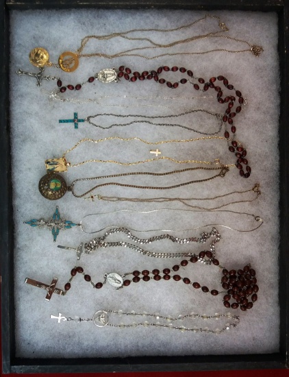 Assorted Lot of Religious Necklaces