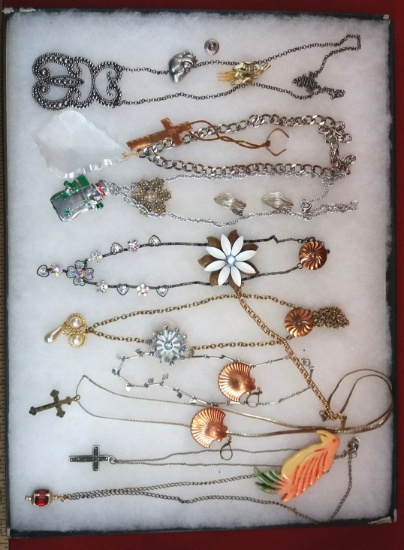 Necklace, Earring, Bracelet, & Brooch Lot