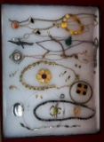 Necklace, Earring, Bracelet, & Brooch Lot