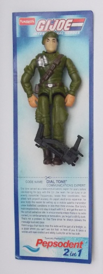 G.I. Joe Dial Tone Funskool Pepsodent Import Carded Figure