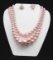 Necklace & Earring set w/ Faux Pearls