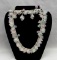 Costume Jewelry Petal Necklace & Earring Set