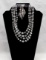 Necklace & Earring Set w/ Faux Pearls & Glass Beads
