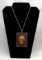 Necklace w/ 24K Gold Plated Cameo Pendant