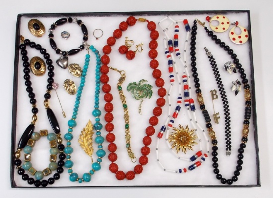Necklace, Earring, Brooch, & Bracelet Lot
